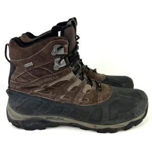 Merrell Mens Size 11 M Boots Brown Moab Polar Espresso Waterproof Hiking J21147