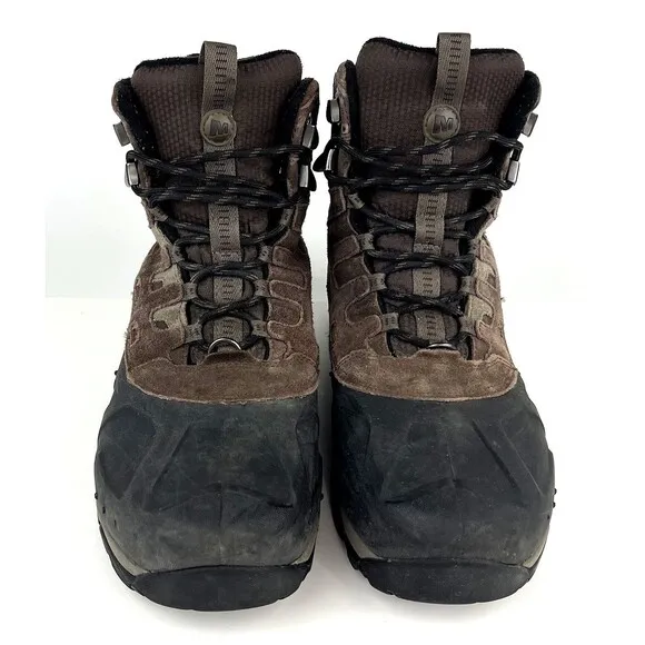 Merrell Mens Size 11 M Boots Brown Moab Polar Espresso Waterproof Hiking J21147