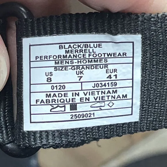 Merrell Select Grip Hydrotrekker Strap Black Performance Sandals Mens Sz 8