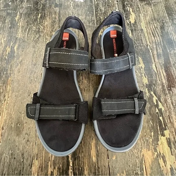 MERRELL Telluride Strap Sandals Select Grip Sport Hiking Black