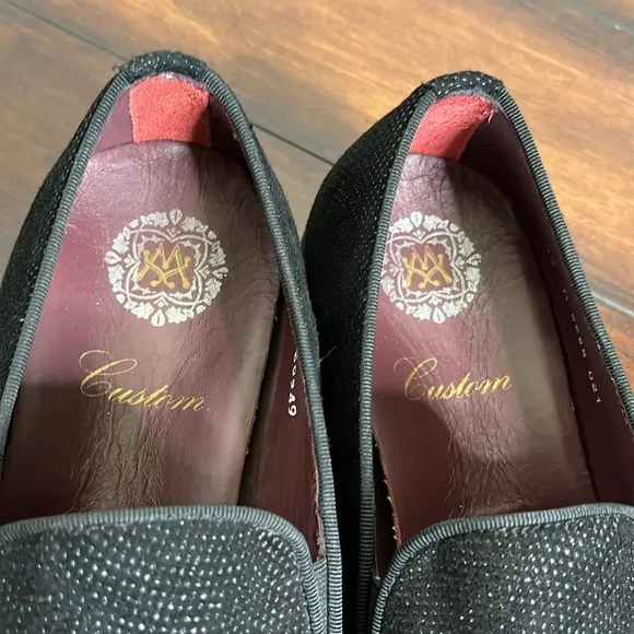 Mezlan Crespi Mens Luxury Formal Loafers size 10  Classic Old Money Quiet Luxury