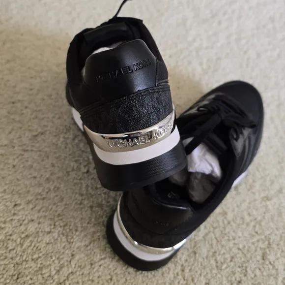 Michael Kores Lace Up Logo Print Sneakers
