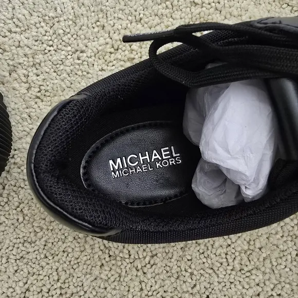 Michael Kores Lace Up Logo Print Sneakers