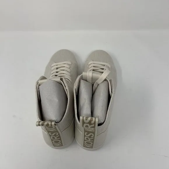 Michael Kors Edie Knit 43T2NVFS1M Sneakers Women's 6.5 M LT Cream High-Top S0594