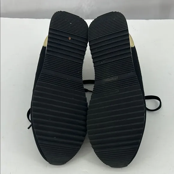 Michael Kors Monique knit Black and Gold Women's Sneakers