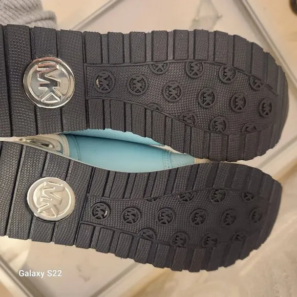 Michael Kors Women's Dash Knit Trainer Sneakers - Mystic Blue 5.5. NIB