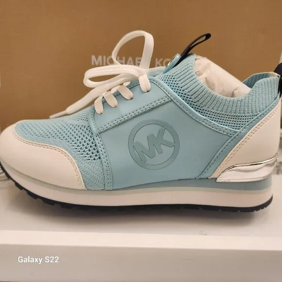 Michael Kors Women's Dash Knit Trainer Sneakers - Mystic Blue 5.5. NIB