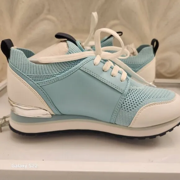 Michael Kors Women's Dash Knit Trainer Sneakers - Mystic Blue 5.5. NIB