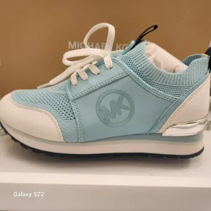 Michael Kors Women's Dash Knit Trainer Sneakers - Mystic Blue 5.5. NIB
