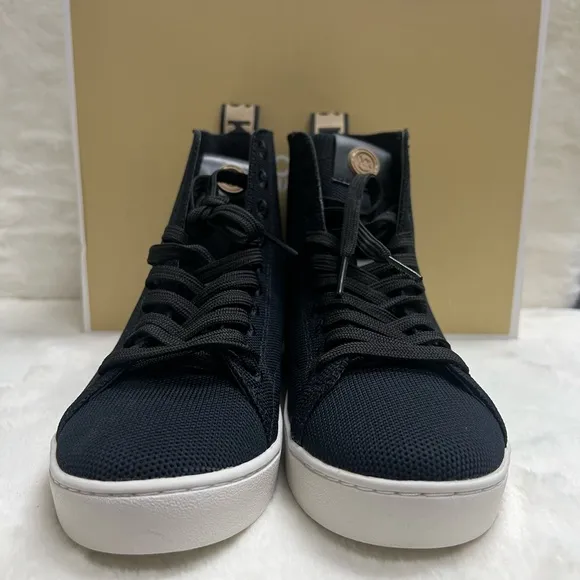 Michael Kors Women's Edie Knit High-Top Sneakers Black US 7.5 M