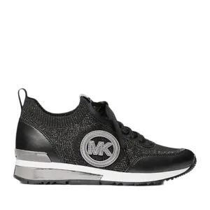 MICHAEL Michael Kors Jenkins Metallic Stretch Knit Trainer Sneakers