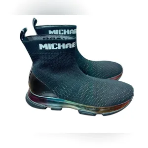 Michael Michael Kors Kendra Rainbow Stretch Knit Sock Bootie Sneakers Size 7