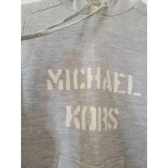 MICHAEL MICHAEL KORS Logo Merino Hoodie S NWOT