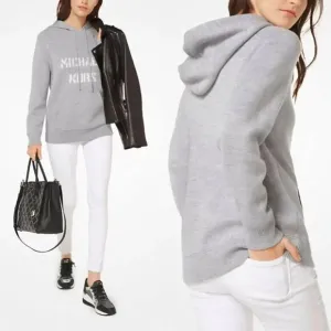 MICHAEL MICHAEL KORS Logo Merino Hoodie S NWOT