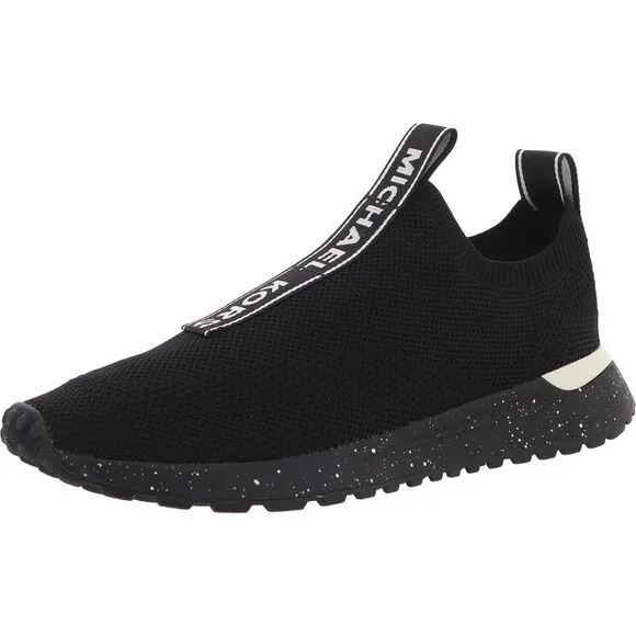 MICHAEL Michael Kors Womens Black Padded Insole Knit Slip-On Sneakers New