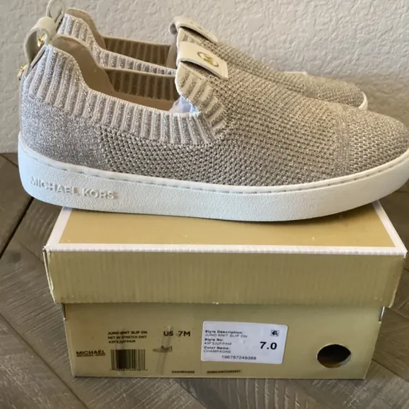 MICHAEL MICHAEL KORS Women's Juno Knit Slip-On Sneakers, size 7