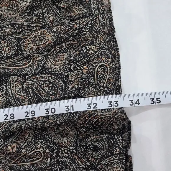 Misa Los Angeles Camila Paisley Smock Waist Long Sleeve Mini Dress Size XS NWT
