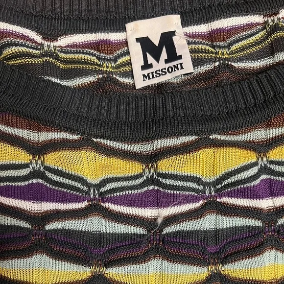 Missoni Women’s Medium Multi-Color Knit Long Sweater or Mini Dress Size 44