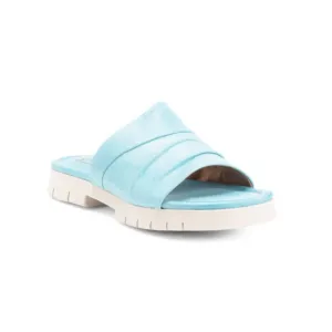MIZ MOOZ Air Blue Made In Portugal Leather Claribel Slide Sandals
