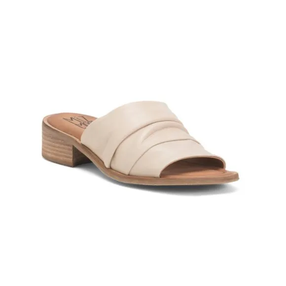 MIZ MOOZ Ivory Made In Spain Leather Mali Low Heel Sandals
