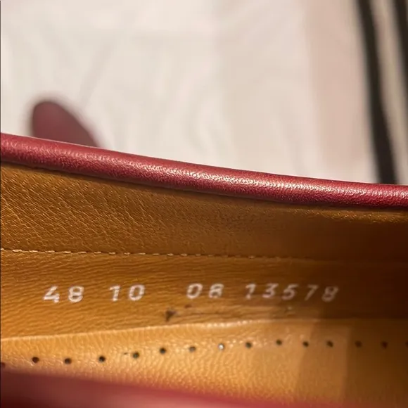 Moreschi Dark Red Leather Loafers Slip-On