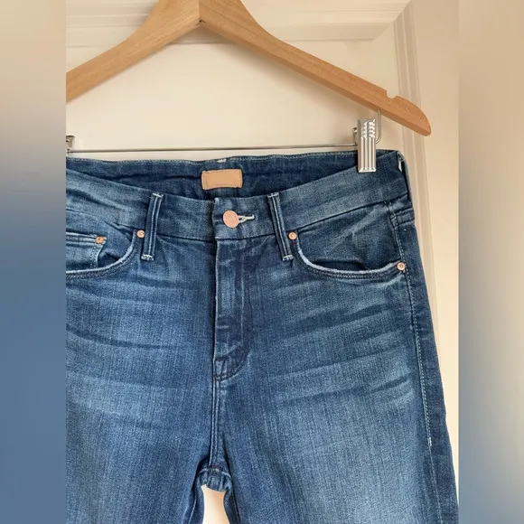 MOTHER The Looker Ankle Fray Jeans Size 25