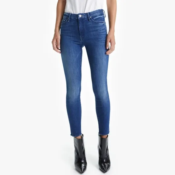 MOTHER The Looker Ankle Fray Jeans Size 25
