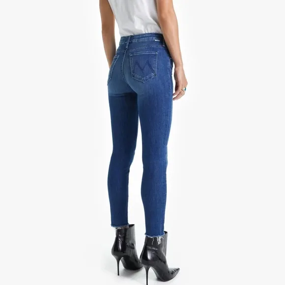 MOTHER The Looker Ankle Fray Jeans Size 25