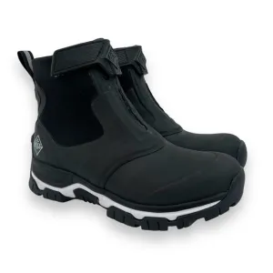 Muck Boot Company Women's Apex Mid Zip Boots in Black White Size 7