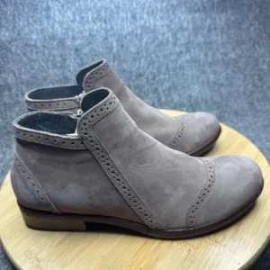 NAOT Nefasi Nubuck Leather Oxford Ankle Boots Mauve Nubuck Size 38 /7-7.5