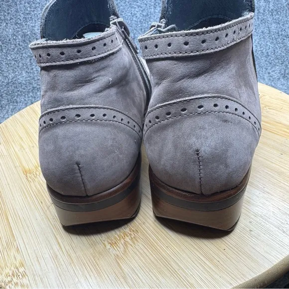 NAOT Nefasi Nubuck Leather Oxford Ankle Boots Mauve Nubuck Size 38 /7-7.5