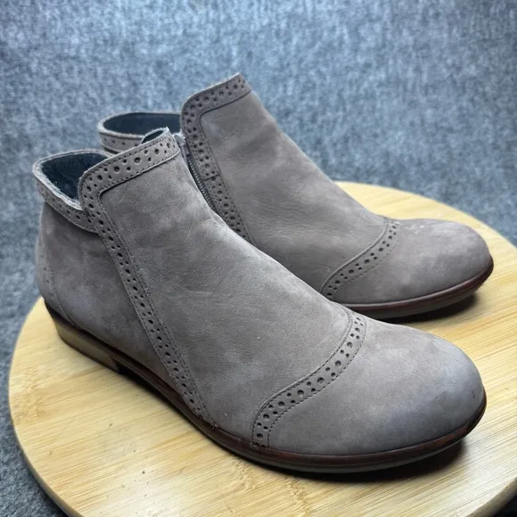 NAOT Nefasi Nubuck Leather Oxford Ankle Boots Mauve Nubuck Size 38 /7-7.5