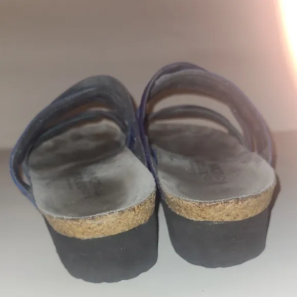 Naot Sandals Strappy Slides Green Blue Navy Boho Whimsical Fairy Festival