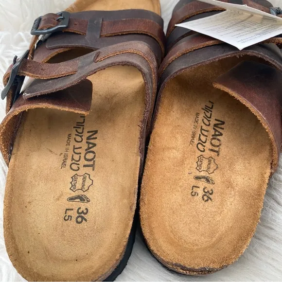 Naot Santa Cruz sandals slides Women’s 36 NWT
