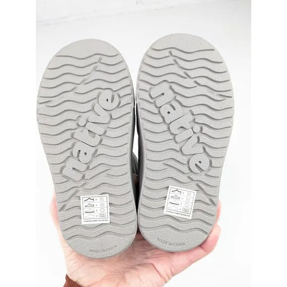 Native Chamonix Summit Bloom Pigeon Grey Winter Boots - Youth
