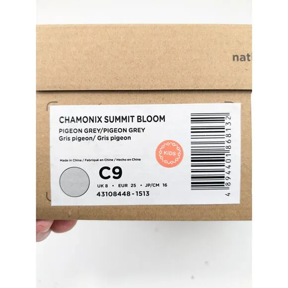 Native Chamonix Summit Bloom Pigeon Grey Winter Boots - Youth