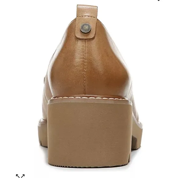 Naturalizer Darry Leather Lightweight Lug Sole Platform Loafers