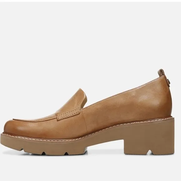 Naturalizer Darry Leather Lightweight Lug Sole Platform Loafers