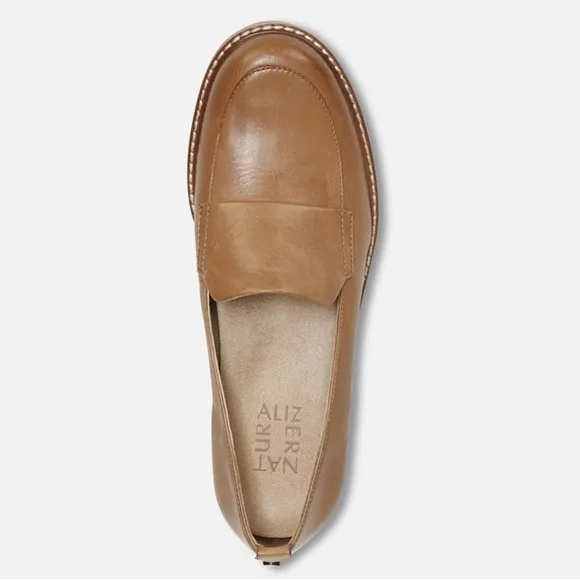 Naturalizer Darry Leather Lightweight Lug Sole Platform Loafers