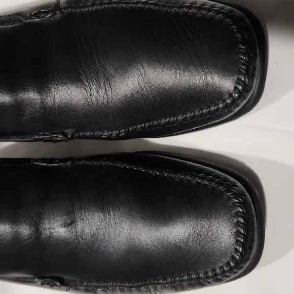 Neil M Rome Comfort Black Leather Loafers