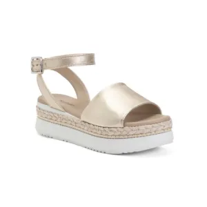 NEROGIARDINI Gold Multi Made In Italy Leather Jute Sporty Sandals