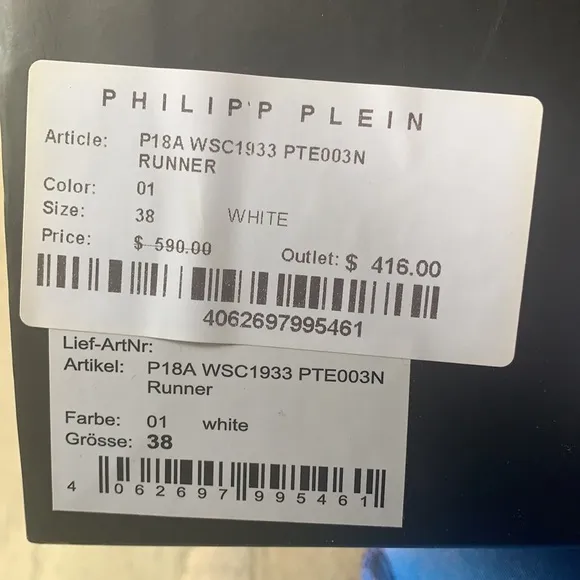Never Worn Philipp Plein Sneakers