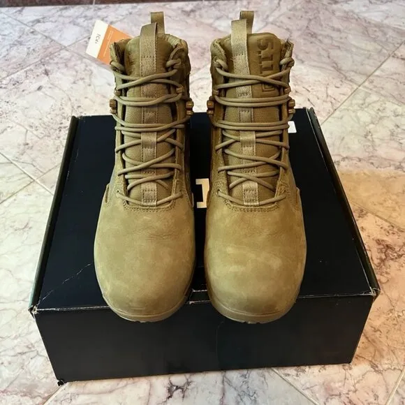 NEW 5.11 Tactical Men's A/T Elite 6&quot; Goretex Cayote 389 Boots - US 11