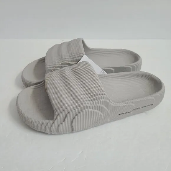 NEW Adidas Adilette 22 Slides HQ4670 Size 9 Light Brown
