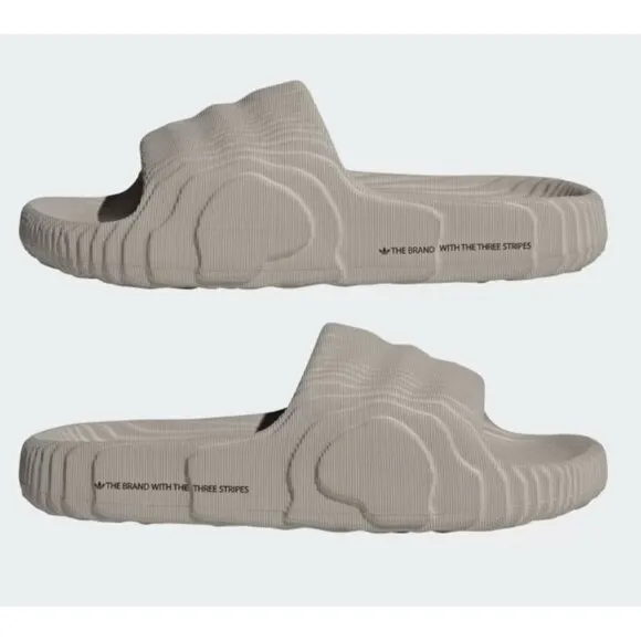 NEW Adidas Adilette 22 Slides HQ4670 Size 9 Light Brown
