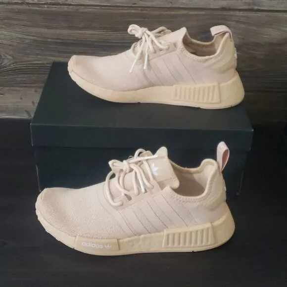 New Adidas NMD Light Peach Pink Sneakers