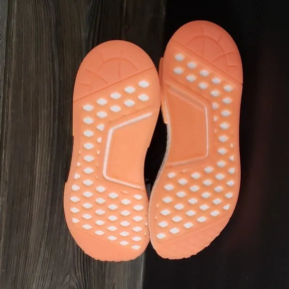 New Adidas NMD R1 Black Orange Sneakers