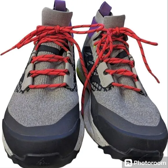 NEW Adidas Terrex Free Hiker 2.0 Sock Lined Hiking Boots Unisex size 10W 8.5 M