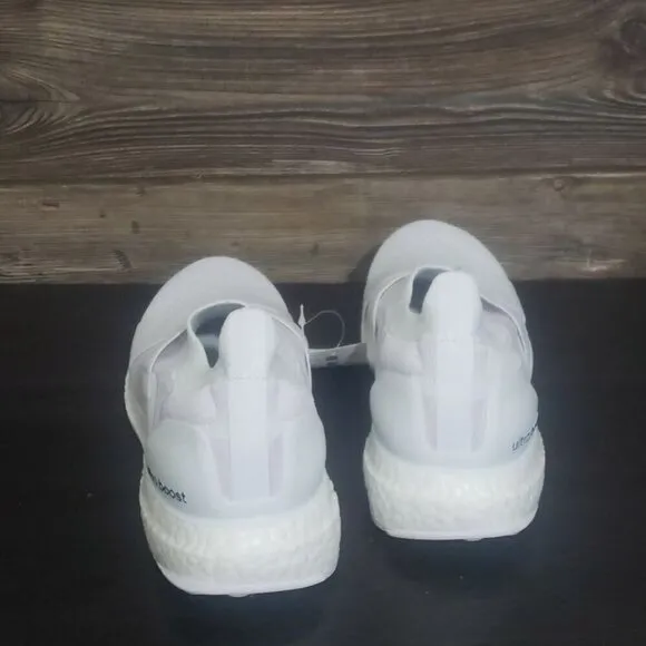 New Adidas Ultraboost Slip On DNA White Laceless Running Sneakers