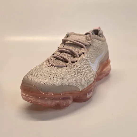 New Air Vapormax Flyknit Oatmeal Pink Beige Shoes Women's Size 8.5 DV6840-101